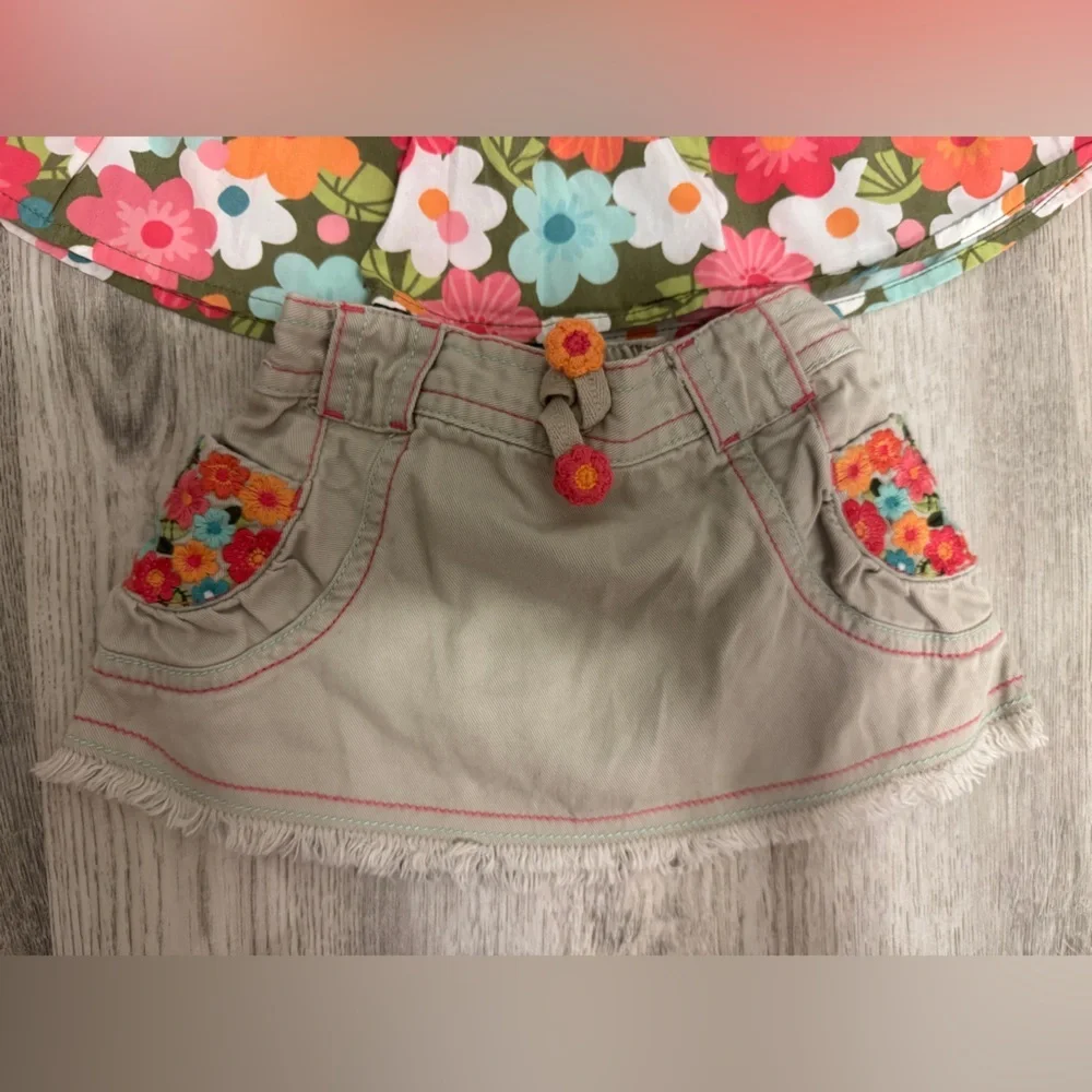 Gymboree Beige Cotton Skirt